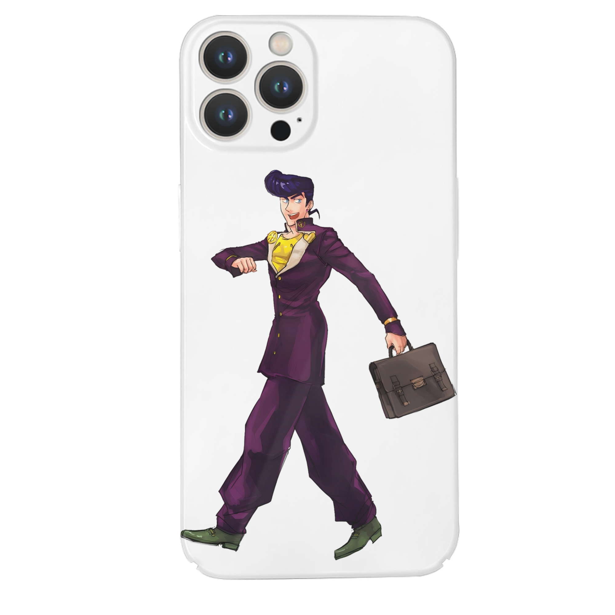 （画像用） ジョジョの奇妙な冒険 ひがしかた じょうすけ JoJo's Bizarre Adventure Higashikata Josuke 【iPhone 14シリーズ対応】ハードケース